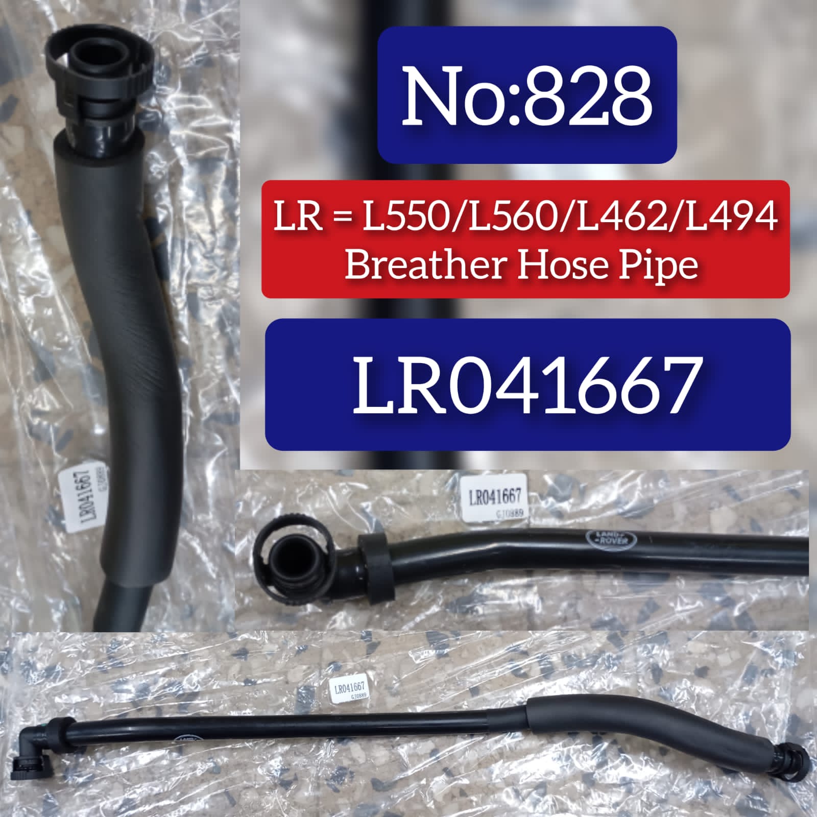 Breather Hose LR041667 Compatible With Range Rover Sport - L494  Range Rover Velar L560  LAND ROVER DISCOVERY V (L462)  LAND ROVER DISCOVERY SPORT (L550)
