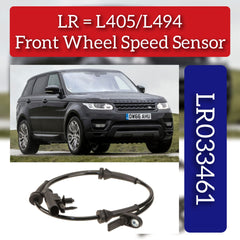 Front ABS Wheel Speed Sensor LR033461 & CPLA2C204AB  Compatible With LAND ROVER RANGE ROVER IV (L405) & RANGE ROVER SPORT II (L494)