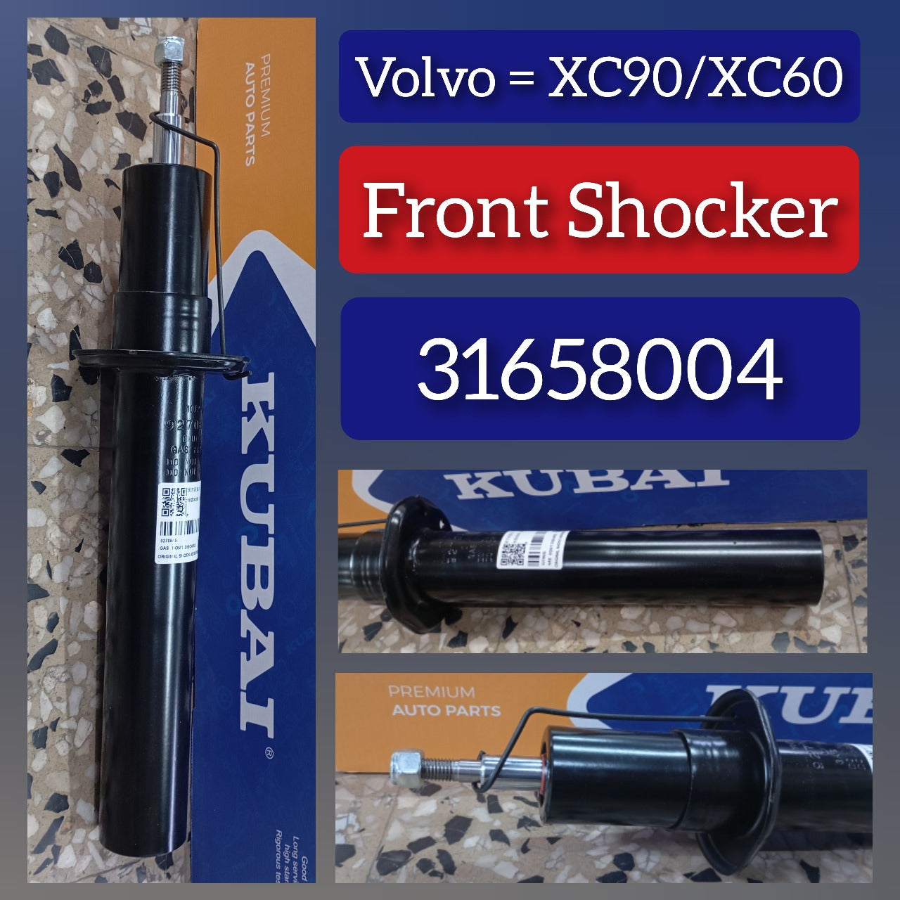 Front Shocker 31658004 Compatible With VOLVO XC60 II (246)  VOLVO XC90 I (275) (1PCS)