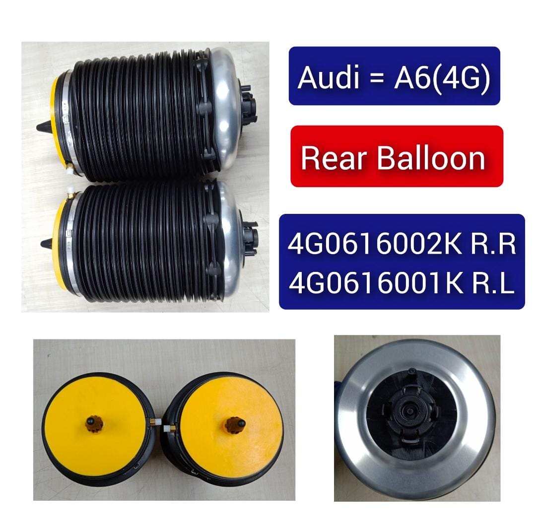 Rear Right Air Spring Air Suspension 4G0616002Q 4G0616002R 4G0616002K 4G0616002S 4G0616002T Compatible With AUDI A6 C7 (4G2, 4GC) | A6 / S6 & A6 C7 Avant (4G5, 4GD) | A6 / S6 & A7 Sportback (4GA, 4GF) | A7 / S7 (2010-18)