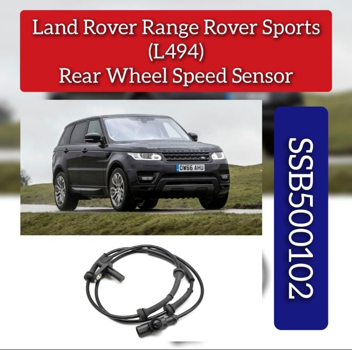 Front ABS Wheel Speed Sensor SSB500102 4H229E731CA Compatible With LAND ROVER DISCOVERY IV (L319) | LR4 & RANGE ROVER III (L322) & RANGE ROVER SPORT I (L320) & RANGE ROVER SPORT II (L494)
