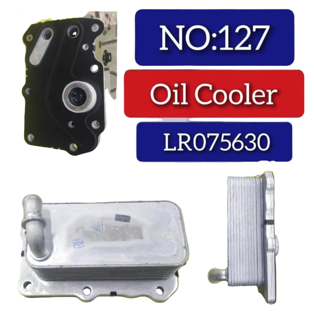 OIL COOLER LR075630 G4D36A642AA G4D36A642BB JDE36854 JDE38250 LR073678 Compatible With  JAGUAR XE (X760) & XF II (X260) & LAND ROVER DEFENDER Station Wagon (L663) & DISCOVERY SPORT (L550)