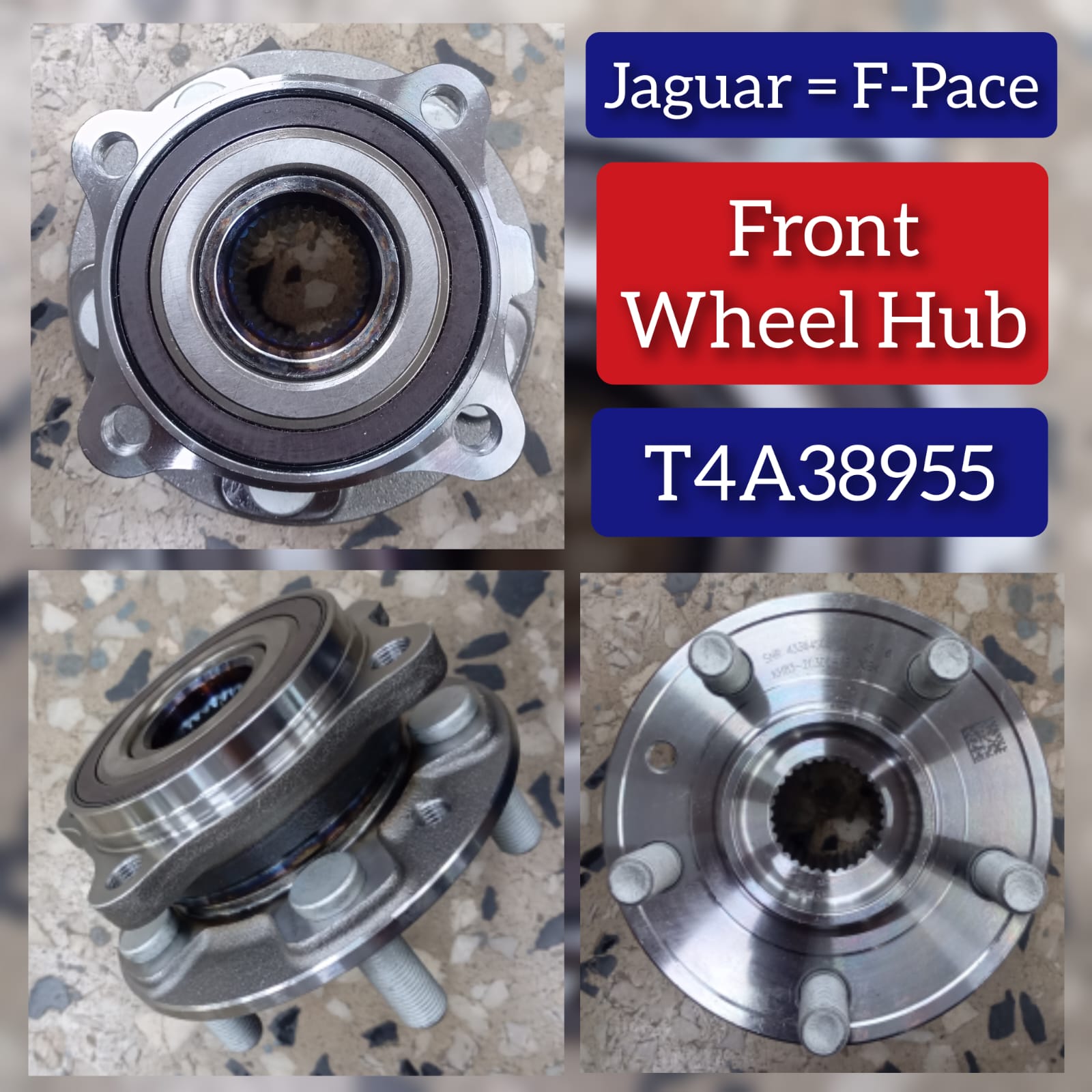 Front Wheel Hub T4A38955 Compatible With JAGUAR F-PACE (X761)