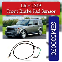 Front Brake Pad Sensor SEM500070 SEM000024 Compatible With DISCOVERY IV (L319) | LR4