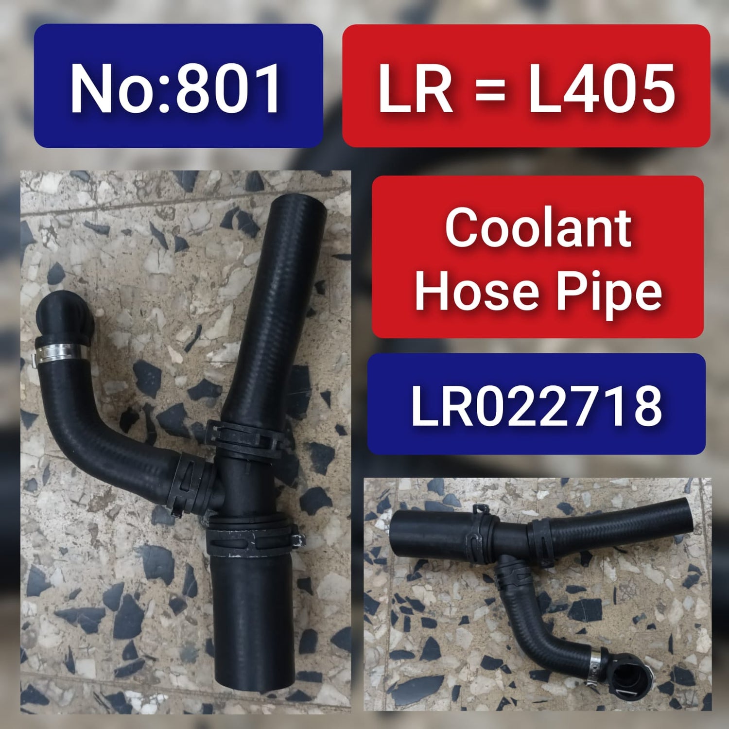 EGR Outlet Hose LR022718 Compatible With RANGE ROVER SPORT I (L320) L405 Tag No.801