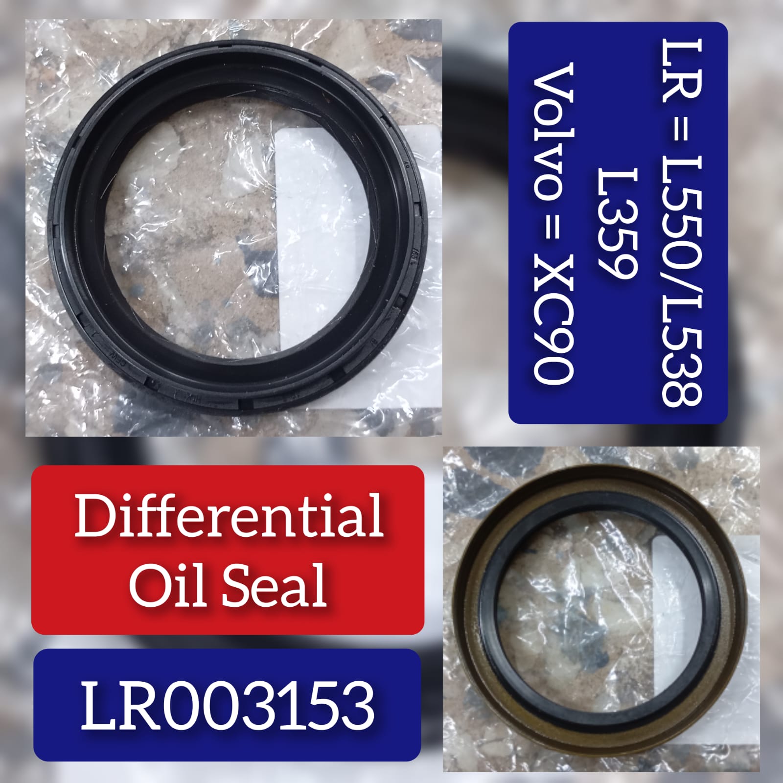 Oil Seal LR003153 Compatible With  DISCOVERY SPORT (L550) FREELANDER 2 (L359) | LR2 RANGE ROVER EVOQUE (L538) RANGE ROVER EVOQUE (L551)