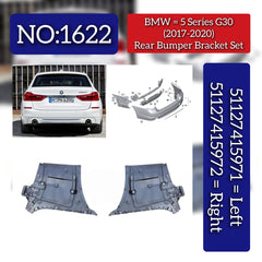 Rear Bumper Bracket Left 51127415971 Right 51127415972 Compatible With BMW  5 SERIES G30 Tag No.1622