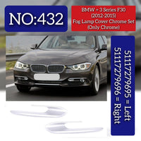 Fog Lamp Trim (Only Chrome ) Left 51117279695 Right 51117279696 Compatible With BMW  3 SERIES F30 Tah No.432