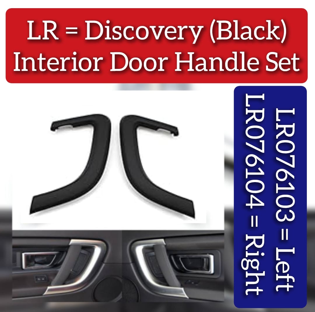 Interior Door Handle Surrounding Cover Trim Left LR076103 Right LR076104 Compatible with LANDROVER  Range Rover & LAND ROVER DISCOVERY V (L462)