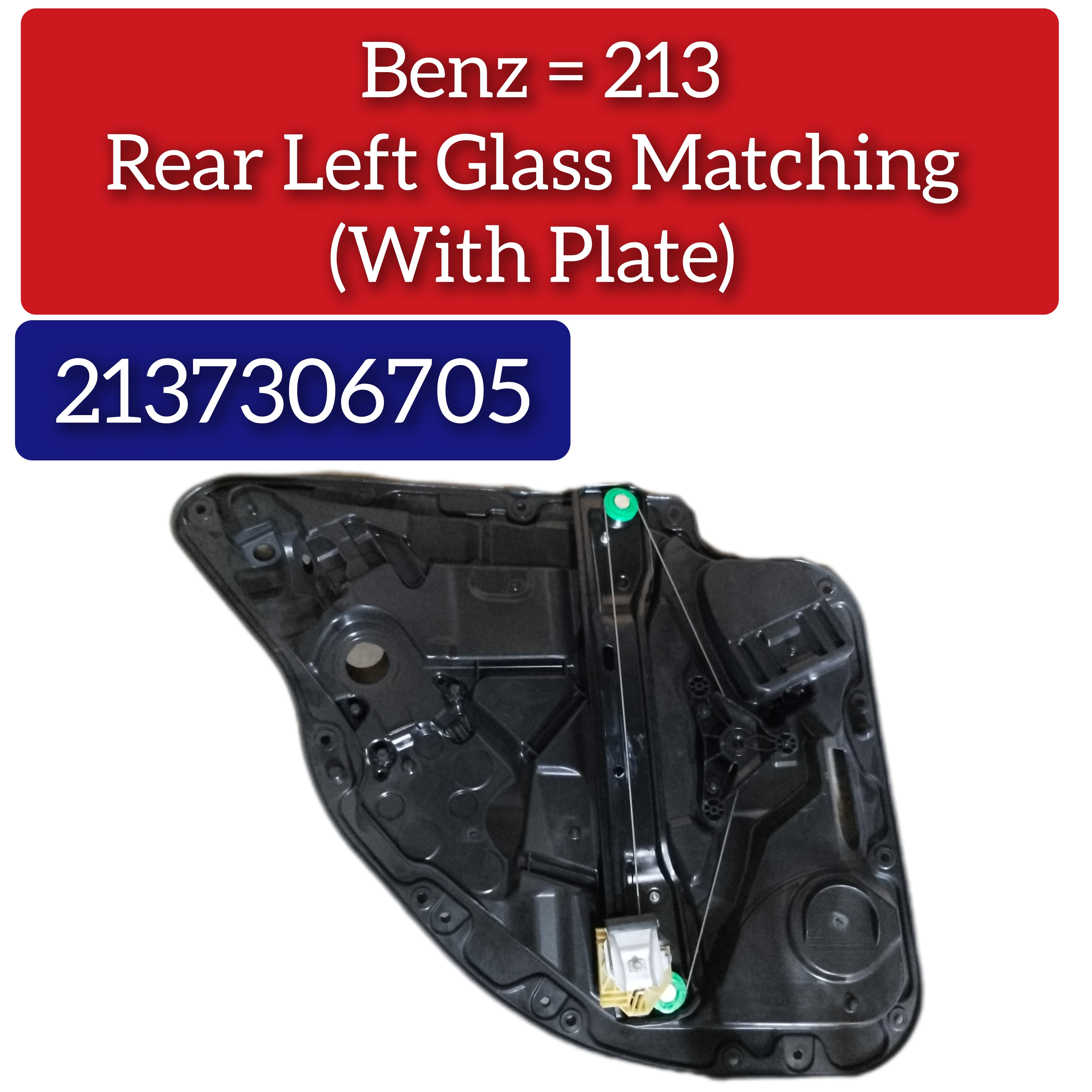 Rear Left Power Window Regulator 2057307901 2137306705 Compatible with MERCEDES-BENZ C-CLASS (W205) & E-CLASS W213