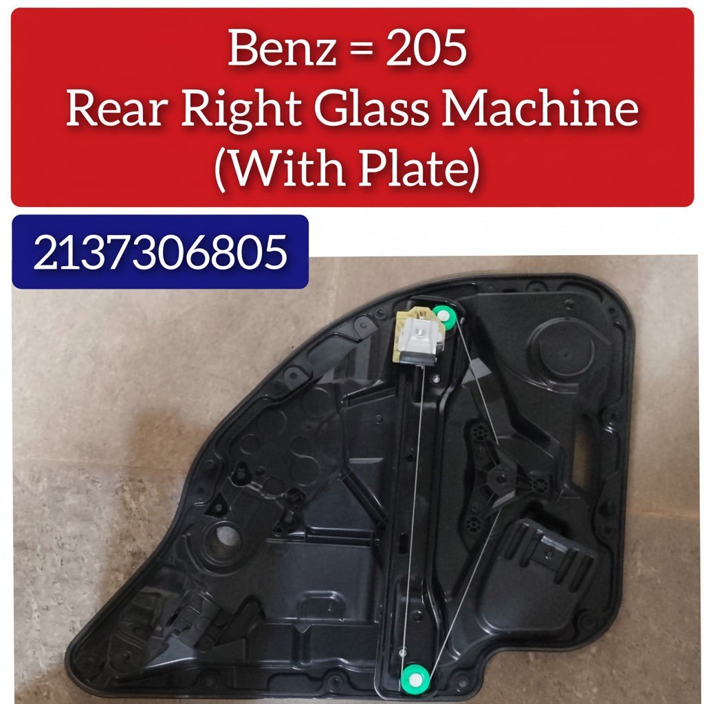 Rear Right Power Window Regulator With Plate 2057308001 2137306805 Compatible with MERCEDES-BENZ C-CLASS (W205) & E-CLASS W213