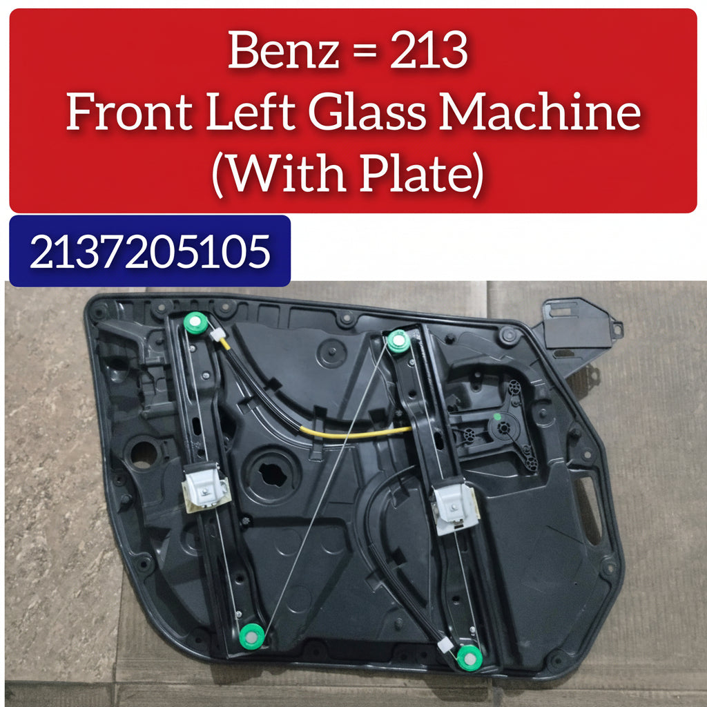 Front Left Power Window Regulator With Plate 2137205105 A2137205105 Compatible with MERCEDES-BENZ E-CLASS (W213)