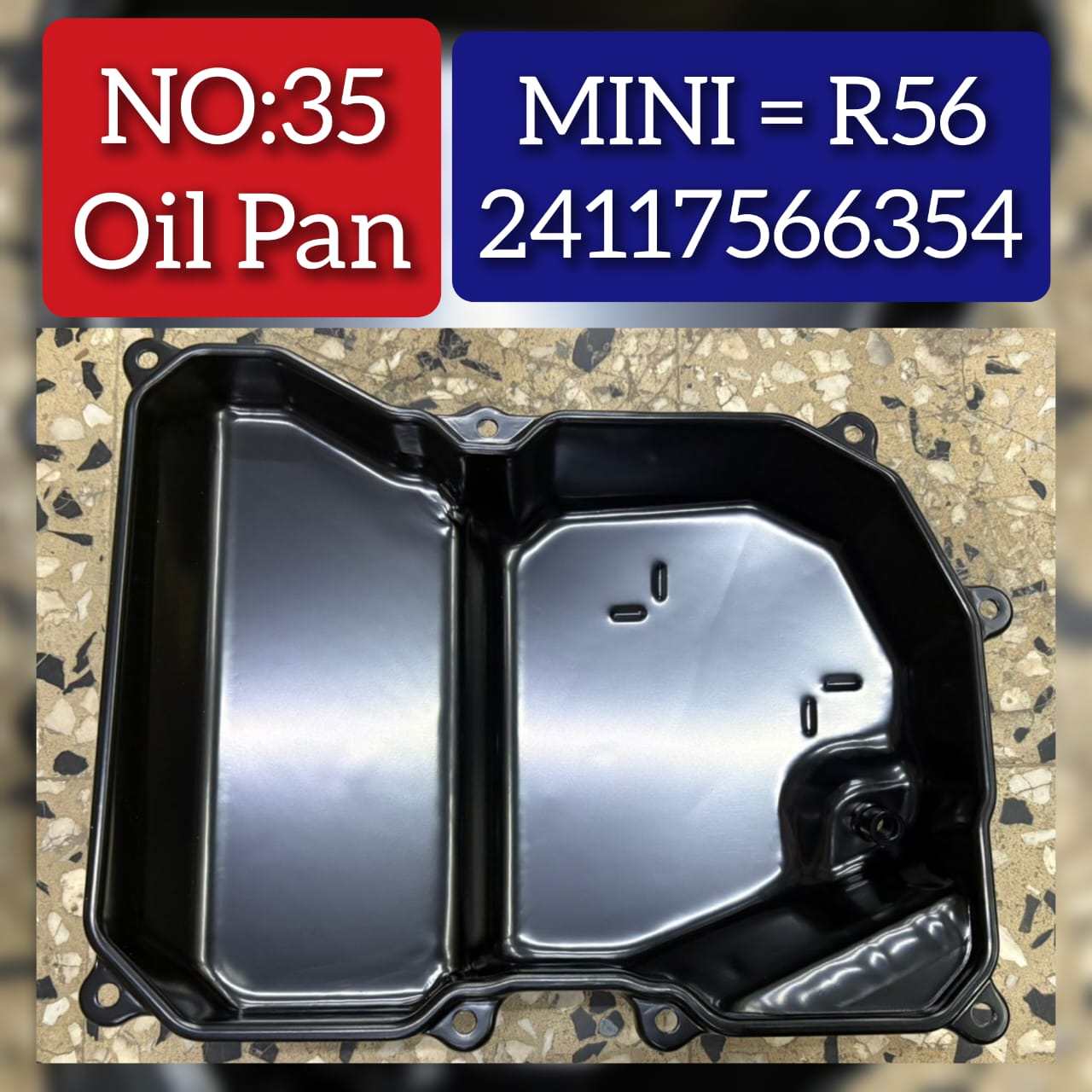 Oil Pan 24117566354 Compatible with MINI MINI (R56) MINI Convertible (R57)