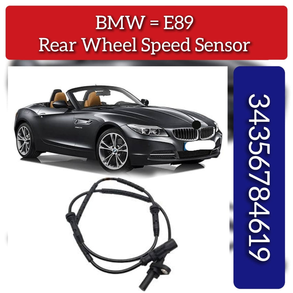 Rear Wheel Speed Sensor 34356784619 Compatible With BMW Z4 Roadster (E89)