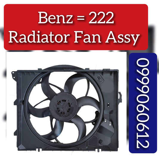 Engine Radiator Cooling Fan Assembly A0999060612 0999060612 17417589031 17427804620 17428509740 Compatible With Mercedes Benz  E CLASS W222