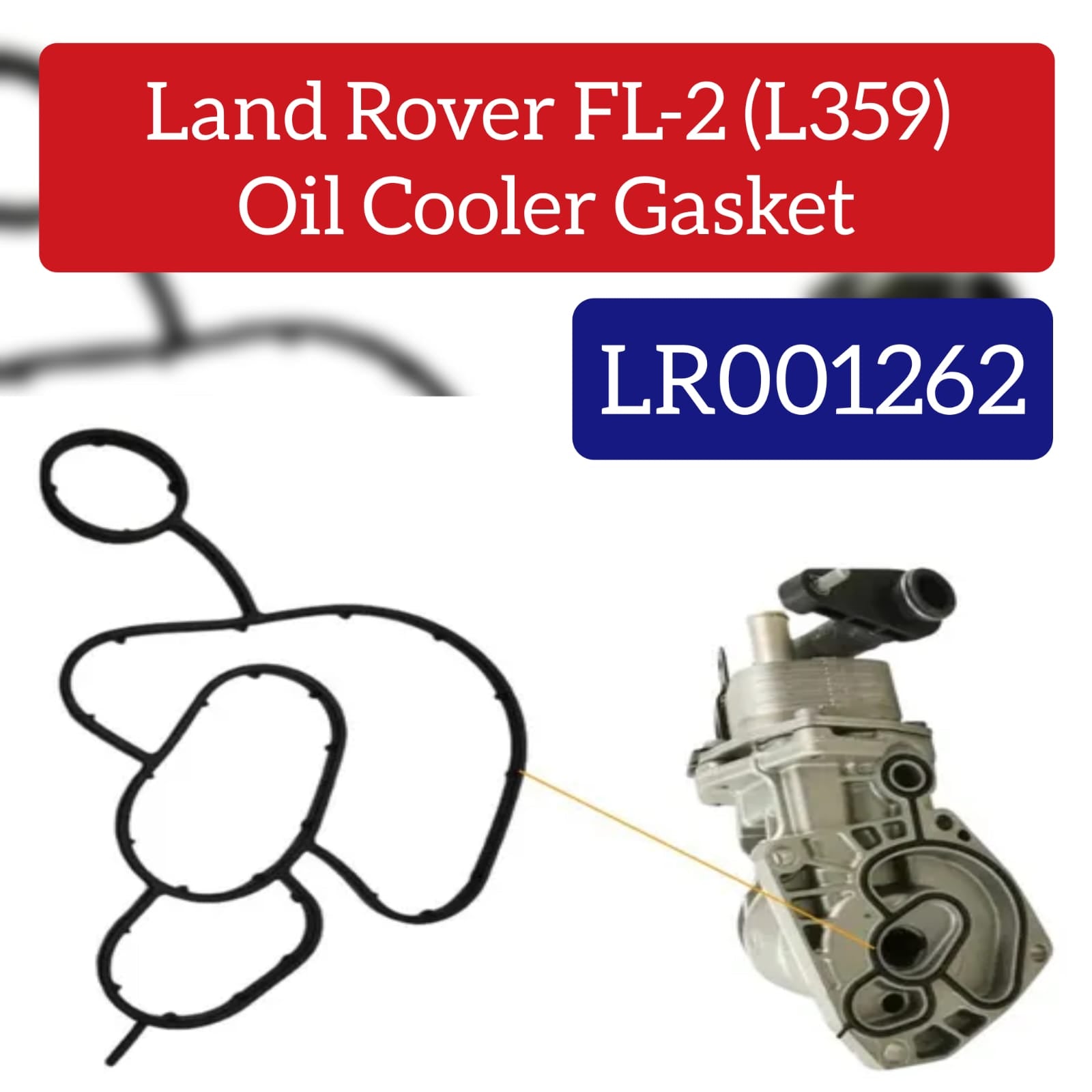 Oil Filter Housing Gasket LR001262 Compatible With JAGUAR XF I (X250) & LAND ROVER DISCOVERY SPORT (L550) FREELANDER 2 (L359) | LR2