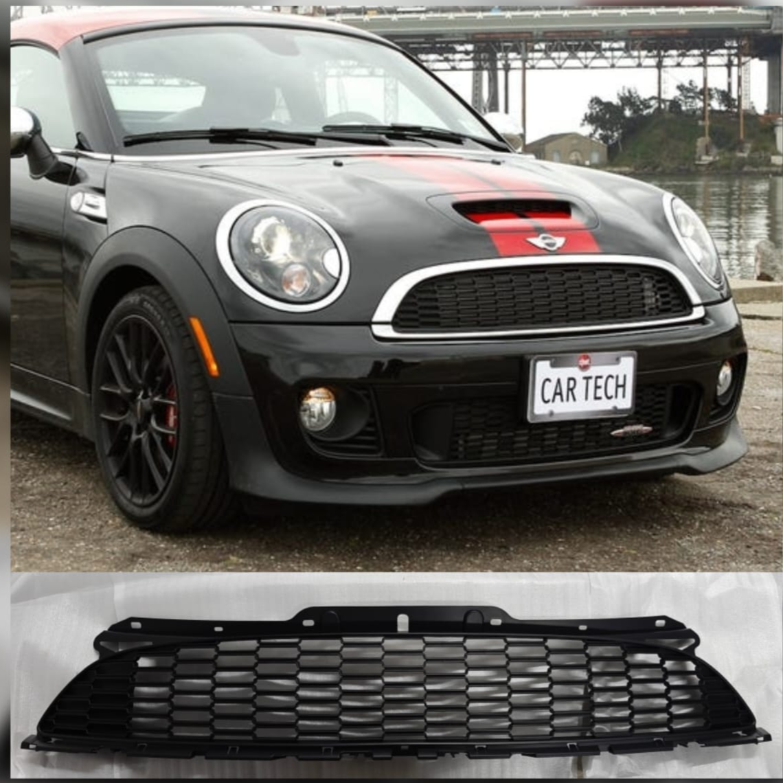 Front Bumper Center Grille Hood 51117255125 Compatible With Mini Cooper S (R56) Tag No.3