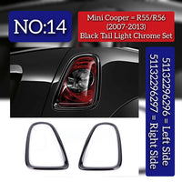 Tail Lamp Trim  Black Left 51132296296 Right 51132296297 Compatible With Mini Cooper S (R56) Tag No.14