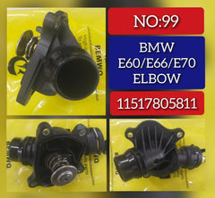 Thermostat Housing 11517805811 11517787052 11517787113 11517789014 Compatible With BMW 5 Series (E60) & 7 Series (E65, E66, E67) & X5 (E70) Tag No.99
