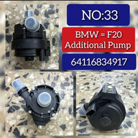Water Pump 64116834917 Compatible With BMW 1 (F21) 2 Coupe (F22, F87) 3 (F30, F80) 3 (G20, G80, G28) & MINI MINI (F56) | MINI / COOPER MINI CLUBMAN (F54) Tag No.33