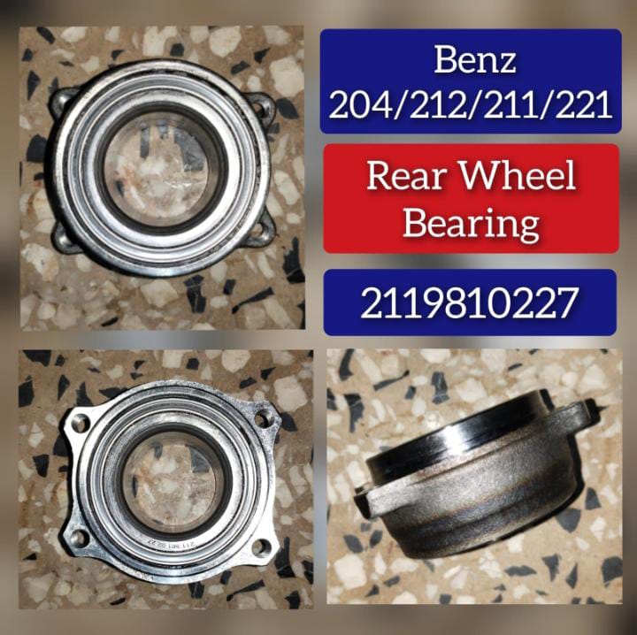 Rear Wheel Hub 2119810227 A2119810227 Compatible With MERCEDES-BENZ CLS C218 & CLS C219 & E-CLASS W211 W212 & S-CLASS W221