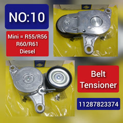 Belt Tensioner With Pulley 11287823374 11287823380 11288511919 Compatible with MINI (R56) & MINI CLUBMAN (R55) & MINI COUNTRYMAN (R60) &  MINI Convertible (R57) & MINI Coupe (R58) & MINI PACEMAN (R61) & MINI Roadster (R59) Tag no : 10