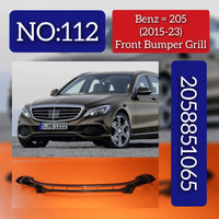 Front Bumper Grill 2058851065 Compatible with MERCEDES-BENZ C-CLASS W205 (2015-2023) Tag No.112