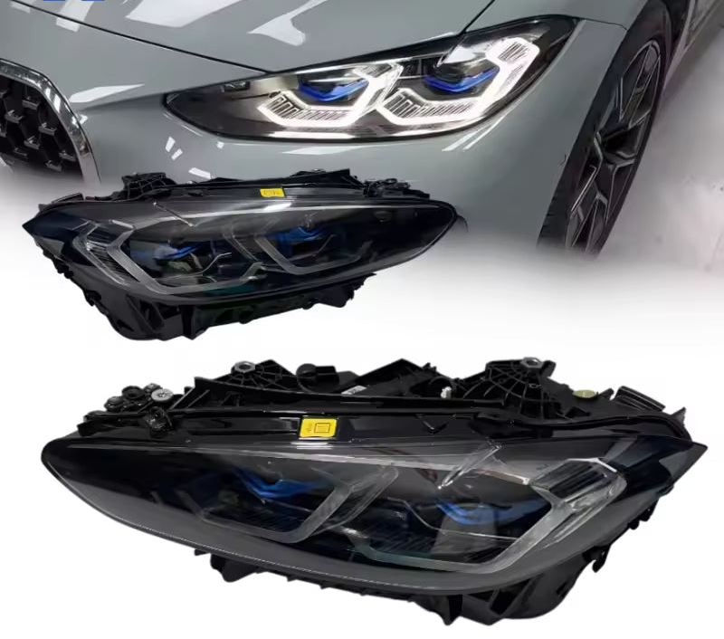 Complete Headlight Assembly (Laser) Left 63115A0F8C1 & Right 63115A0F8C2 Compatible With BMW G22 2020-2023