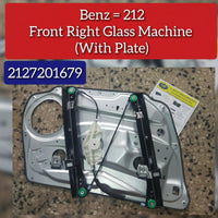 Front Right Power Window Regulator With Plate 2127201679 2047202579 A2127201679 Compatible with MERCEDES-BENZ C-CLASS (W204) & E-CLASS (W212)