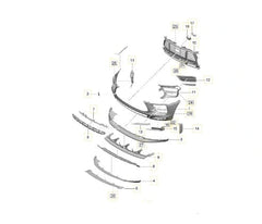 Front Bumper Bracket 80D807661 Compatible With Audi Q5 (2018-2020) Tag No.172