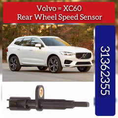 Rear Left/Right ABS Wheel Speed Sensor 31362355 Compatible With VOLVO S90 II (234) & V90 II Estate (235) & XC60 II (246) & XC90 II (256)
