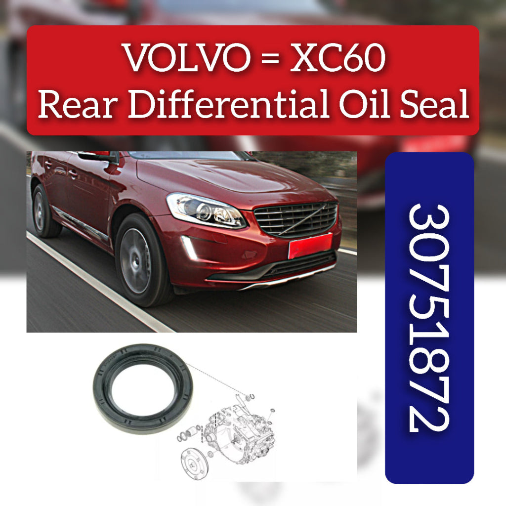 Oil Cooler Rear Differential Oil Seal 30751872 Compatible With Volvo XC60 I SUV (156)