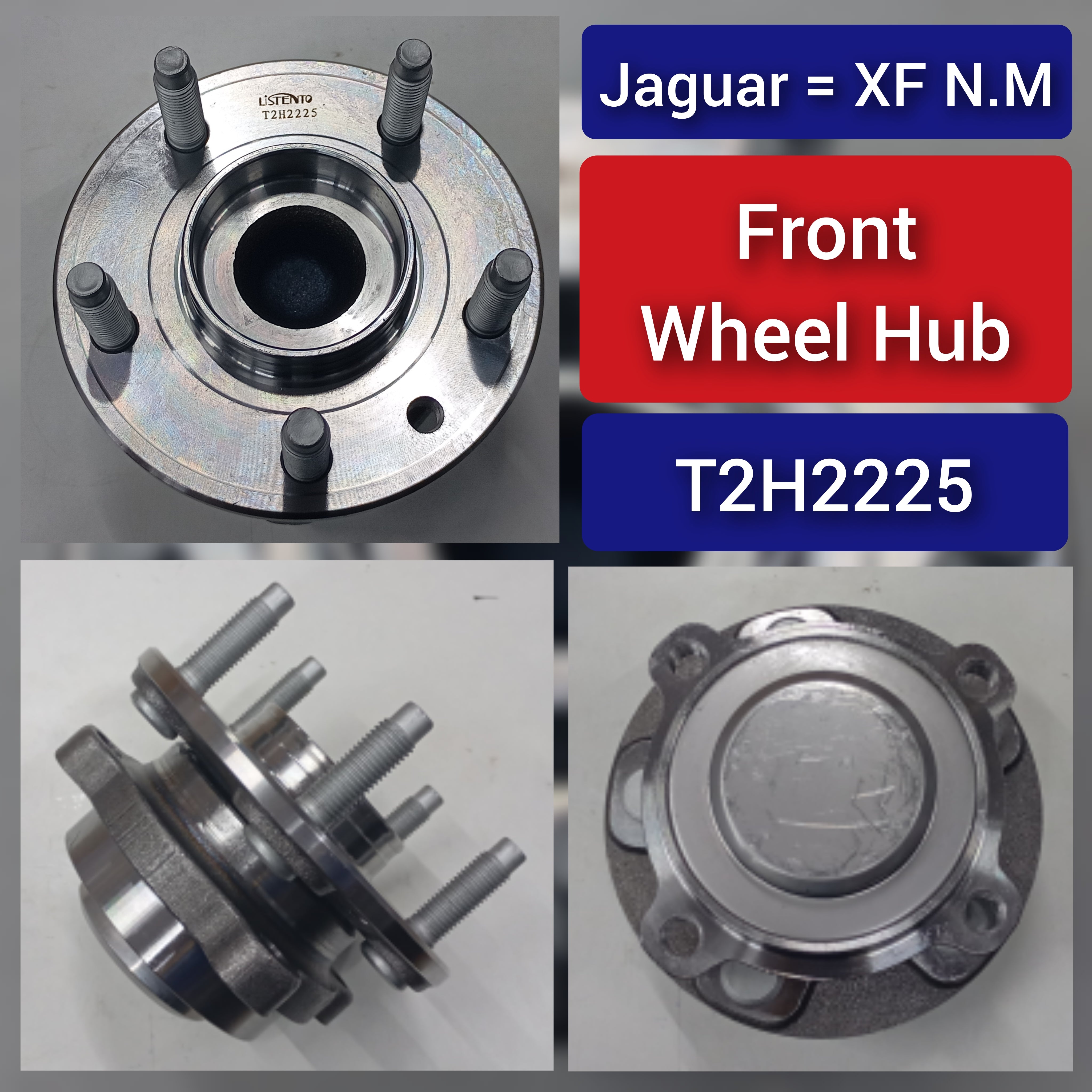 Front Wheel Hub T2H2225 T2H36085 T4A16694 T2H2225 T2H42050 T4A33066 T4A38492 Compatible With JAGUAR F-PACE (X761) & I-PACE (X590) & XE (X760) & XF II (X260)