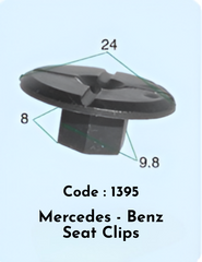 Seat Clips (Set of 10) Compatible With Mercedes - Benz