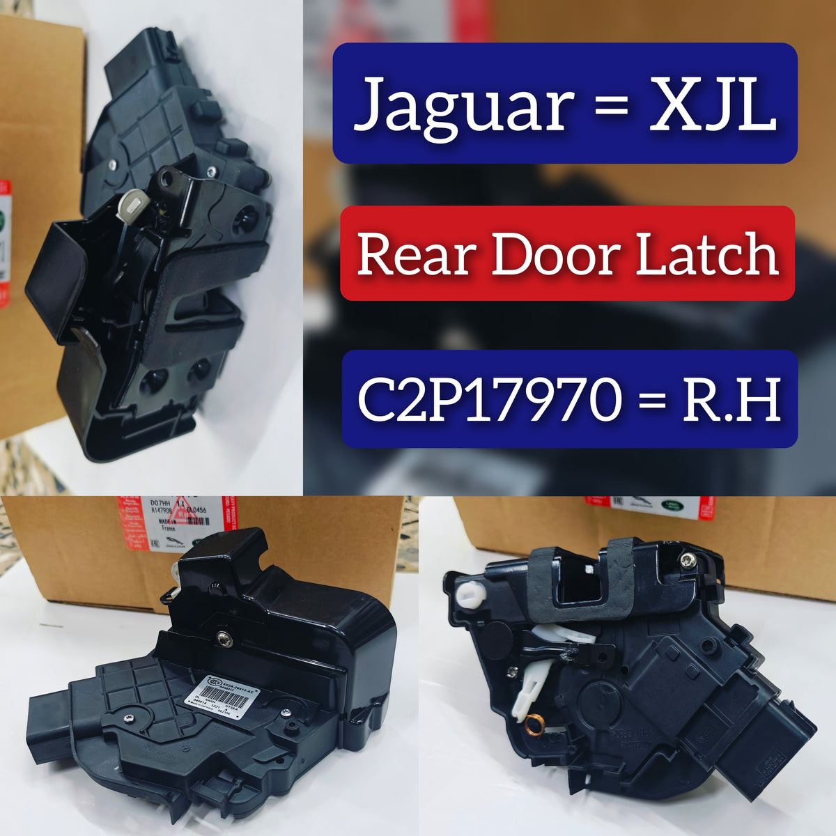 Front Door Latch C2P17970 Compatible With JAGUAR=XJL  (2009-15)