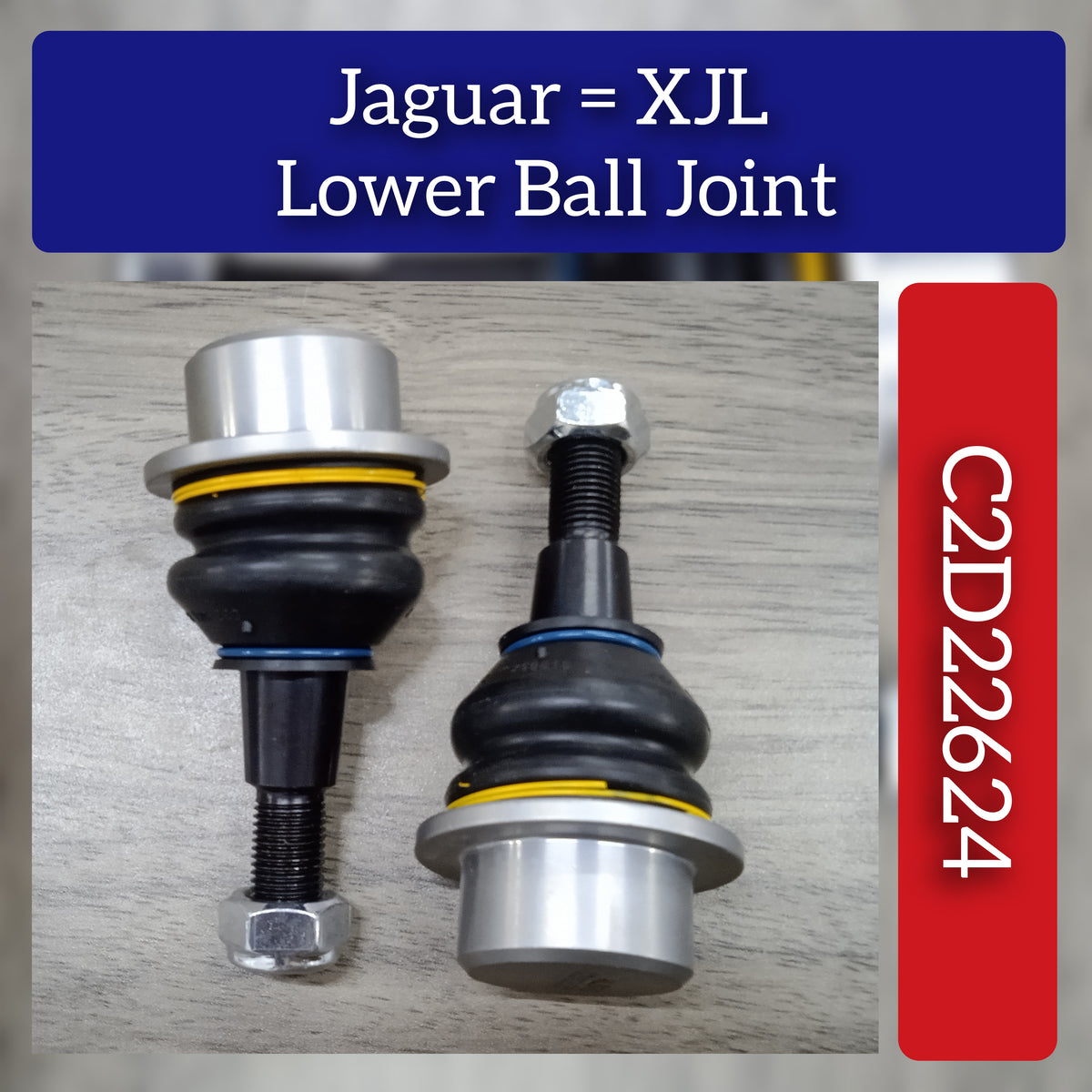 Front Lower Ball Joint Right & Left C2D22624 Set Compatible With JAGUAR XJ (X351)