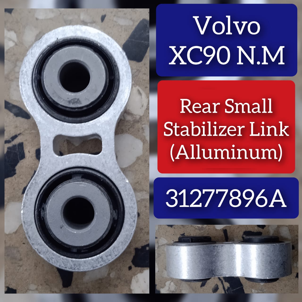 Rear Axle Sway Bar End Stabilizer Link Right & Left 31277896 Set Compatible With Volvo XC90