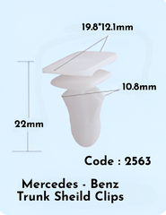 Trunk Sheild Clips Compatible With Mercedes Benz (Set Of 10)