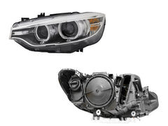 Complete Headlight Assembly (Bi-Xenon) Left 63117377843 & Right 63117377844 Compatible With BMW F32 (Old)