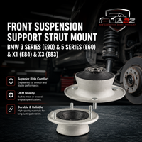 Front Suspension Support Strut Mount (1 Pc) 31336760943 6760943 Compatible With BMW 3 Series (E90) & 5 Series (E60) & X1 (E84) & X3 (E83)