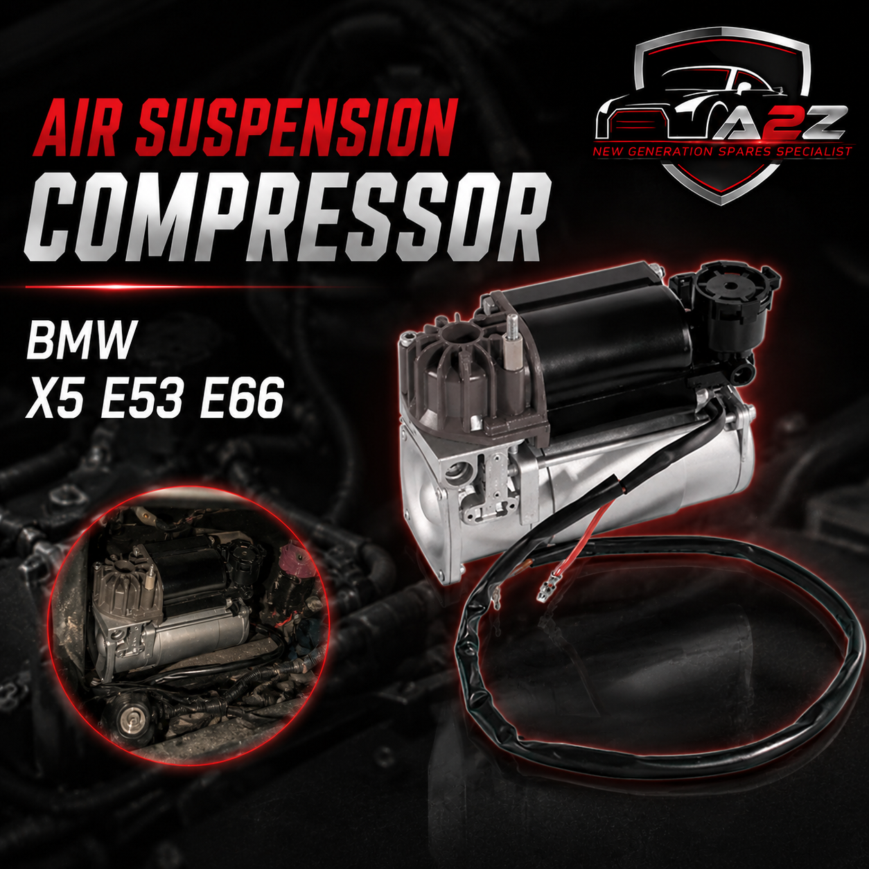 air suspension compressor 37226787617 Compatible With BMW X5 E53 E66