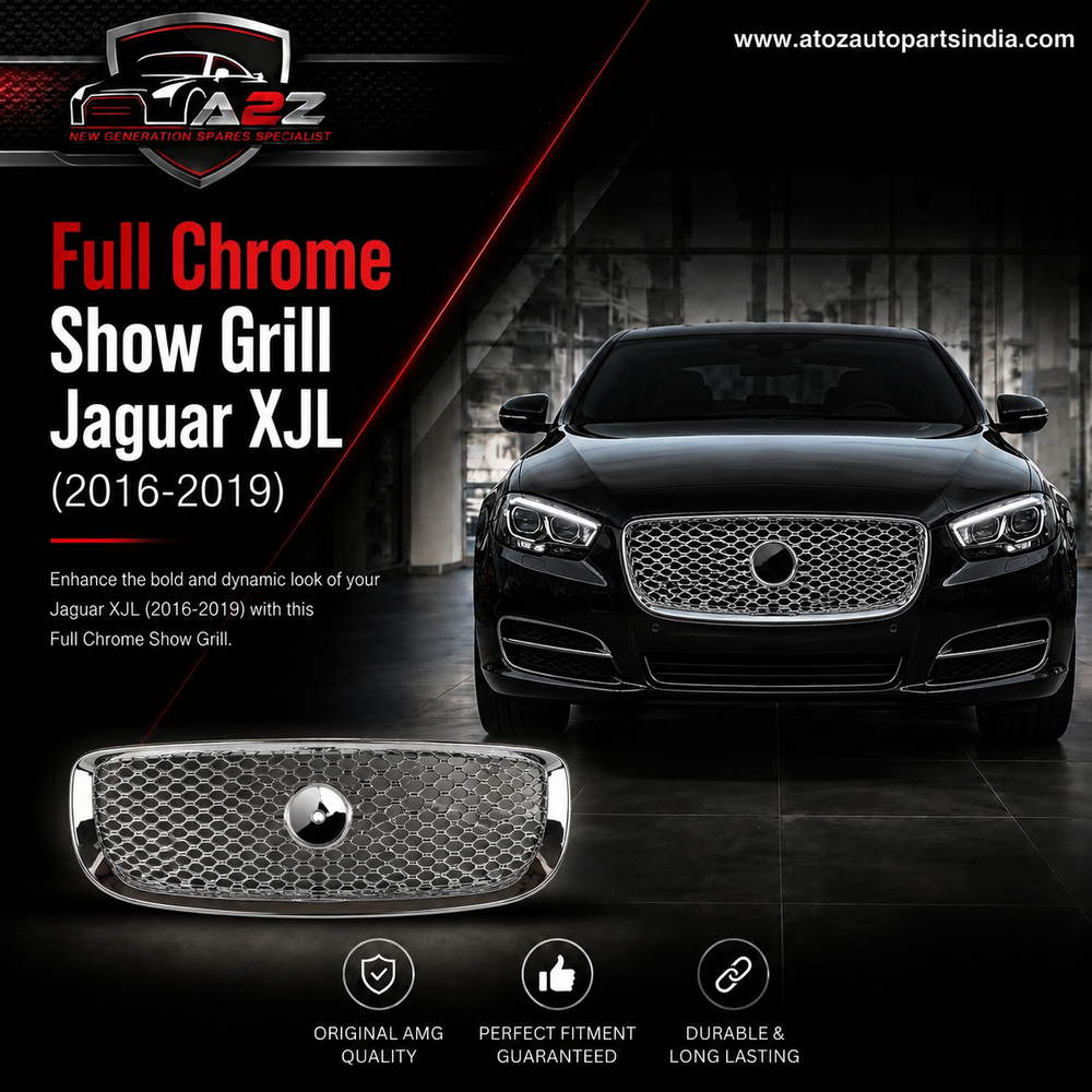 Full Chrome Show Grill C2D27008 Compatible With Jaguar XJL (2016-2019) Tag No.51