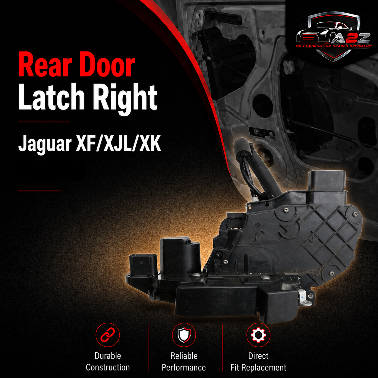 Rear Door Latch Right C2D5641 (14 Pin) Compatible With Jaguar XF/XJL/XK