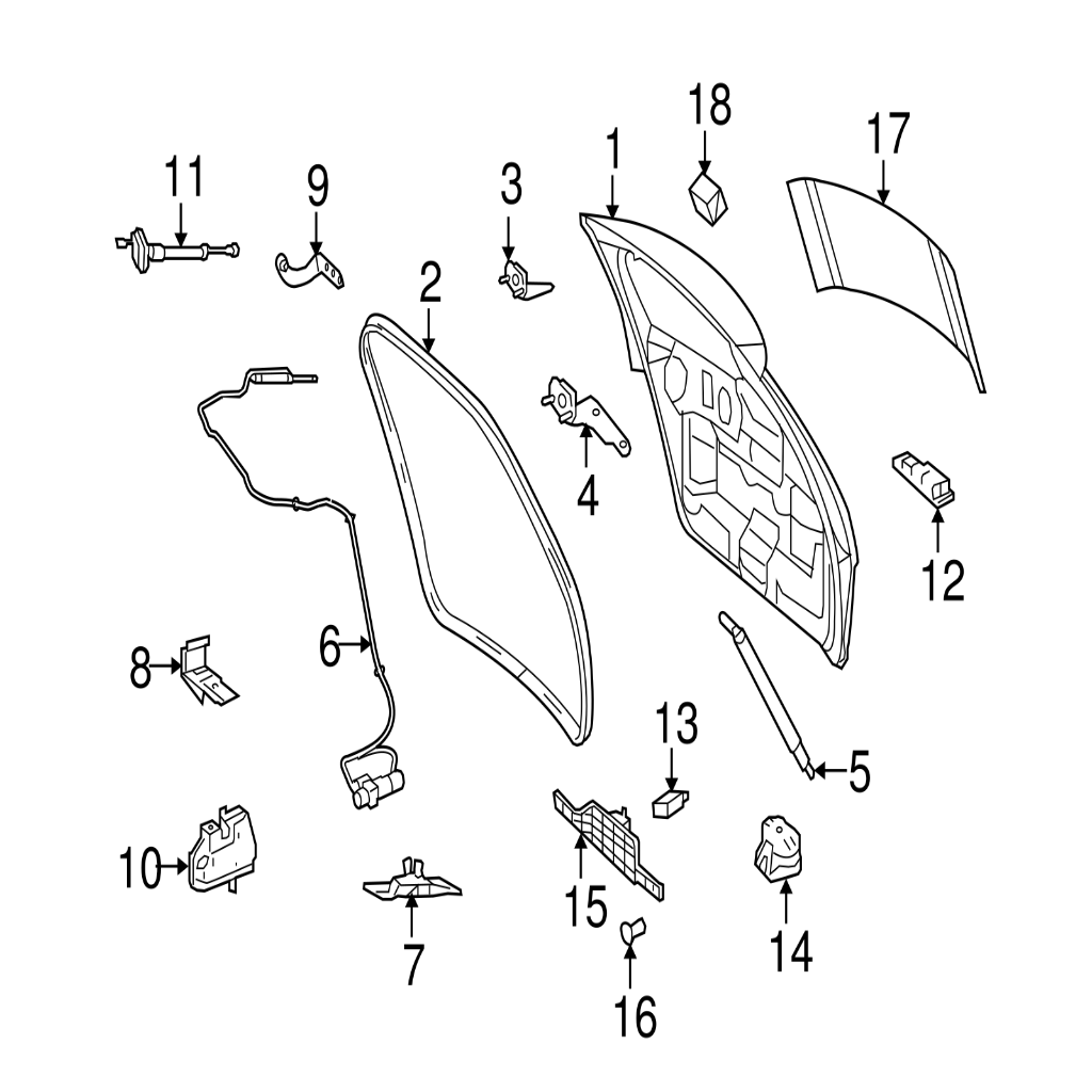 Dickey Latch A1647400635 1647400635 1647400500 Compatible With MERCEDES-BENZ M-CLASS (W164) (2005-11)