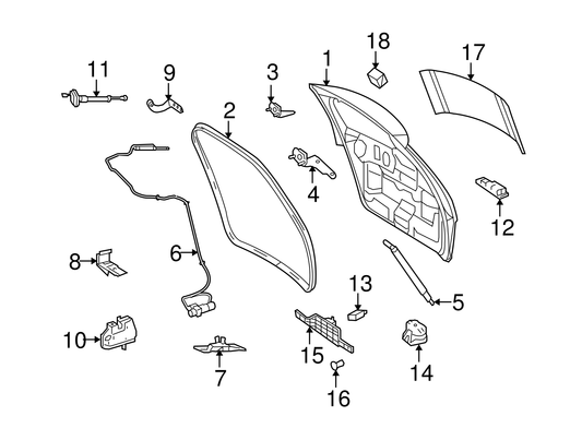 Dickey Latch A1647400635 1647400635 1647400500 Compatible With MERCEDES-BENZ M-CLASS (W164) (2005-11)