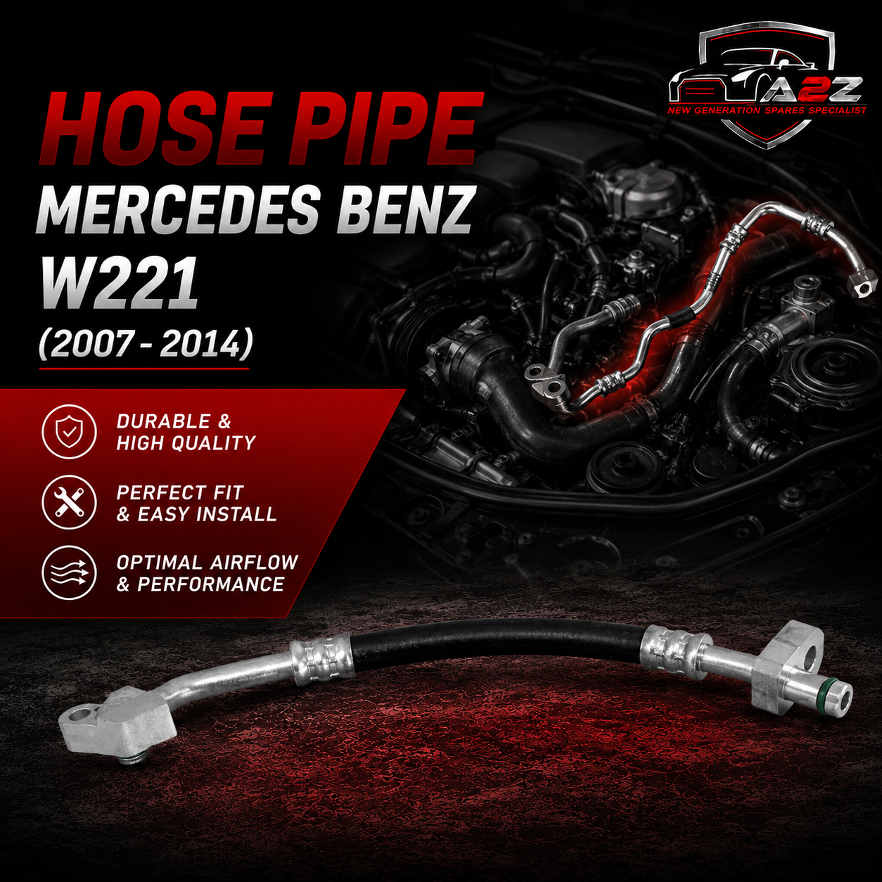 Hose Pipe 2218301716 Compatible With Mercedes Benz W221