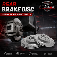 Rear Brake Disc Set 2224200472 Compatible With Mercedes Benz W222