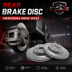 Rear Brake Disc Set 2224200472 Compatible With Mercedes Benz W222