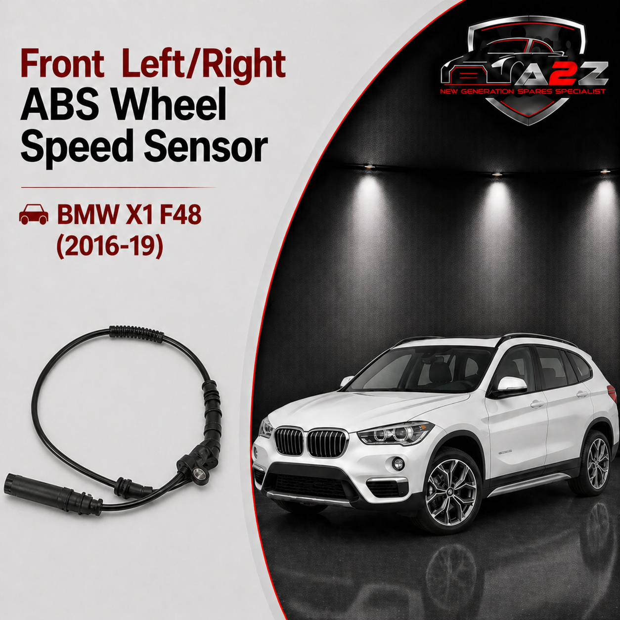 Front Left/Right ABS Wheel Speed Sensor 34526850767 Compatible With BMW X1 F48