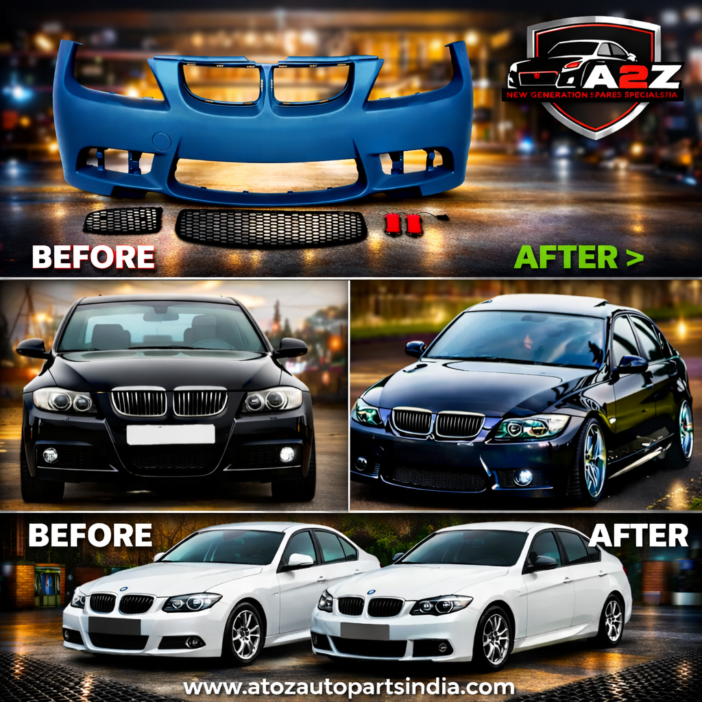 A To Z Compatible With Bmw 3 Series E90 (2005-2008) Front Bumper Upgrade Convert To M Sport M3 Body Kit Bumper E90-012 Gc CC-9159 (Shipping Cost Not Included In Price)
